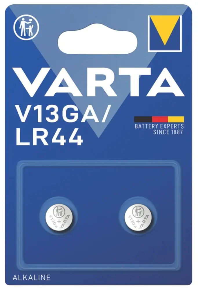 Varta Lr44 Button Cell Batteries – 2-Count Pack 1
