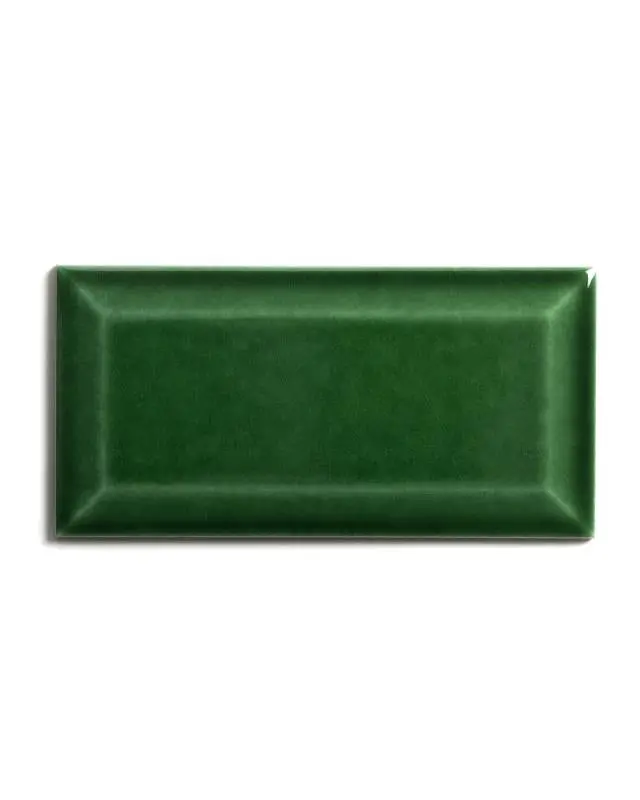 Victoria Tile Sample – Bottle Green Facade Edge Ceramic 1