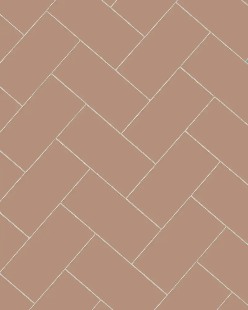 Vintage Rose Rectangular Clinker Tile – 10X20 Cm 1
