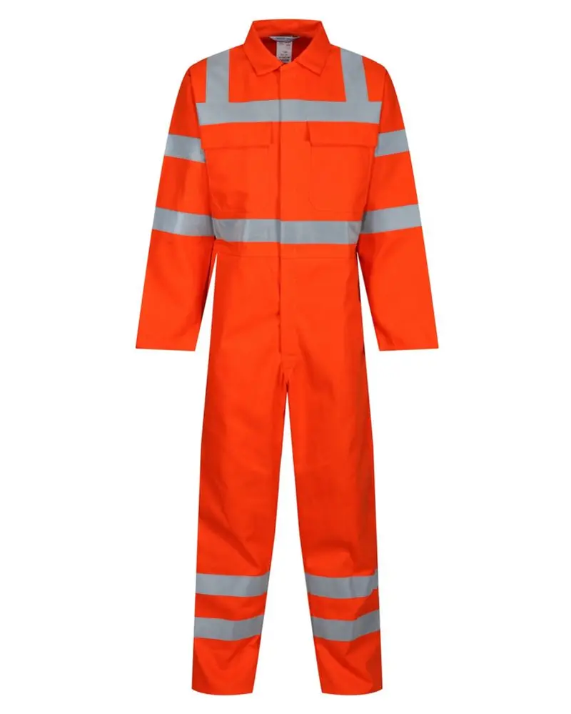 Wearwell Flame-Resistant Orange Boilersuit – Size S 1