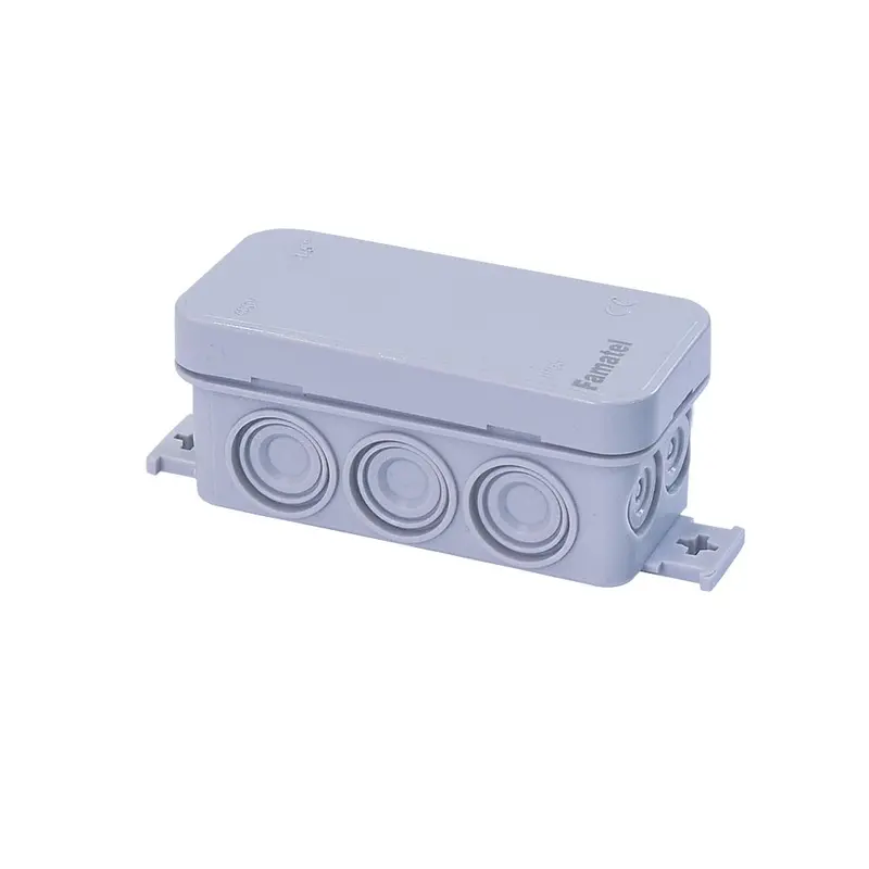 Weatherproof 10-Port Rectangular Outdoor Junction Box With Cable Grommets & Secure Locking 1