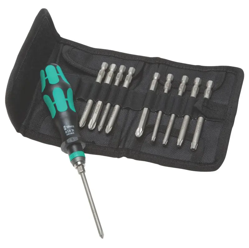 Wera Kraftform Kompakt Interchangeable Screwdriver – 11-Piece Modular Kit With Extended Bit Selection 1