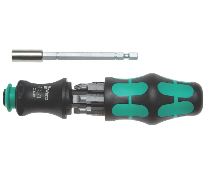 Wera Kraftform Kompakt Interchangeable Screwdriver – 7-Piece Compact Modular System 1