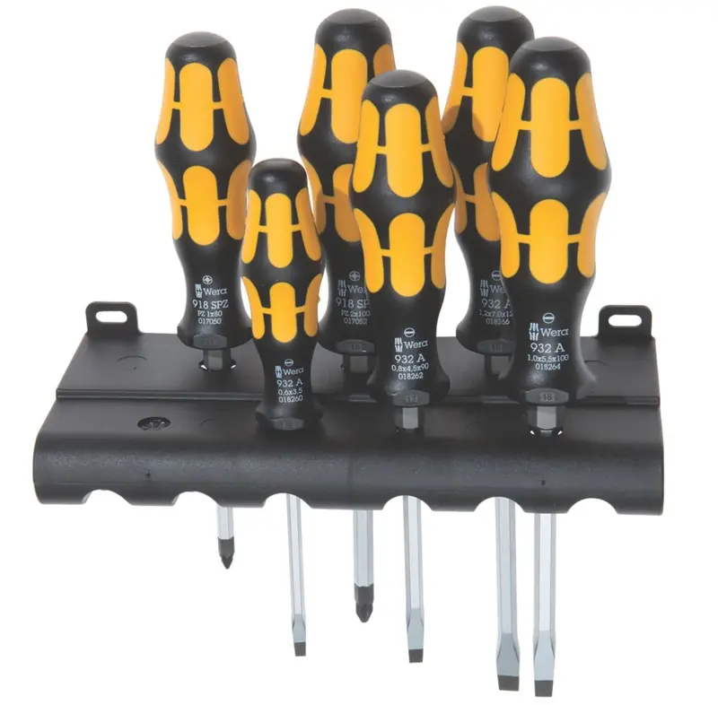 Wera Kraftform Plus Chiseldriver Set – Mixed Chisel & Screwdriver Functions, 6-Piece Kit 1