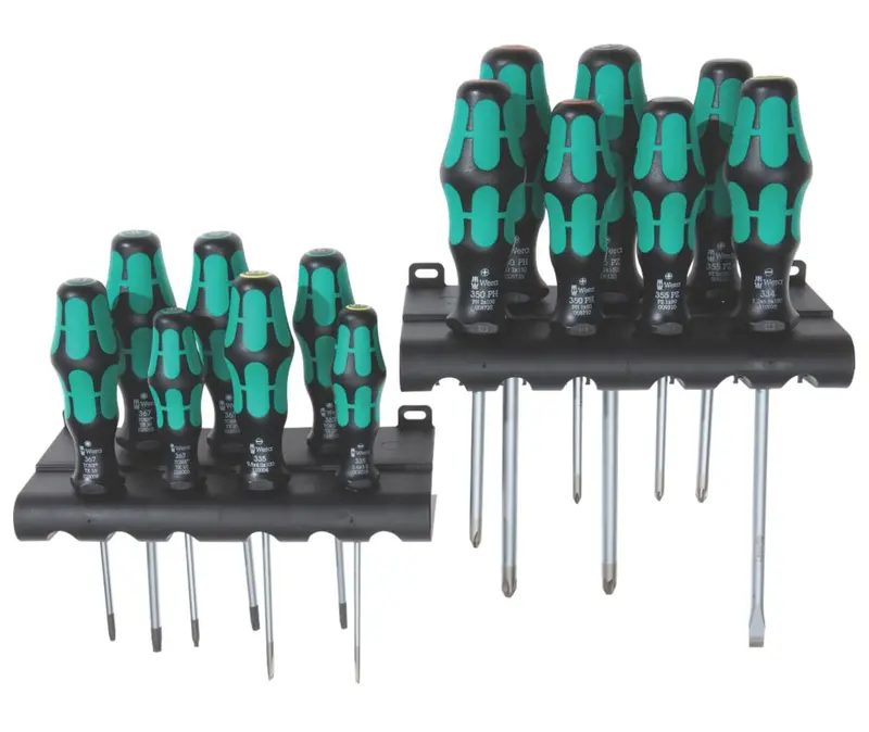 Wera Kraftform Plus Mixed Screwdriver Set – 16-Piece Ergonomic Hand Tool Collection 1