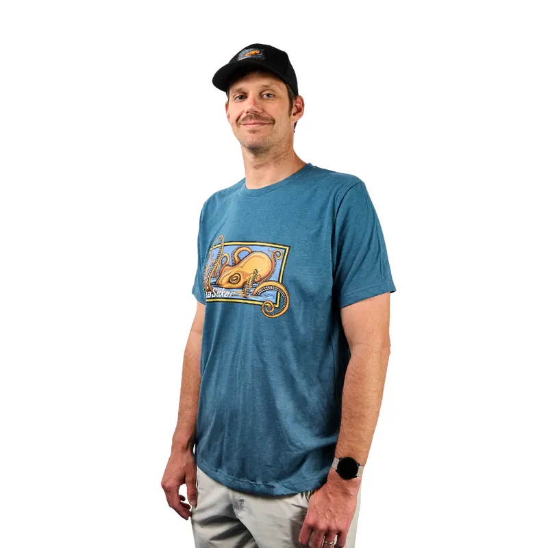 "What'S Kraken" Deep Teal Graphic T-Shirt 1