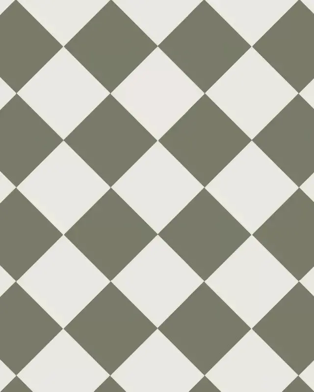 White And Australian Green Checkerboard Ceramic Tile – 15X15 Cm 1