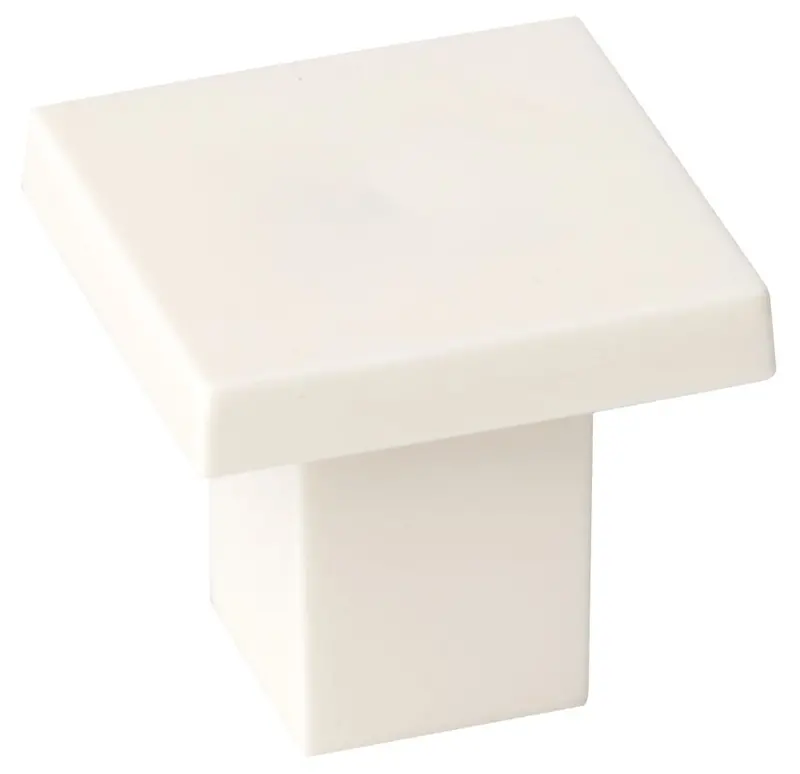 White Decorative Square Cabinet Knobs – 30Mm × 30Mm (6-Pack) 1