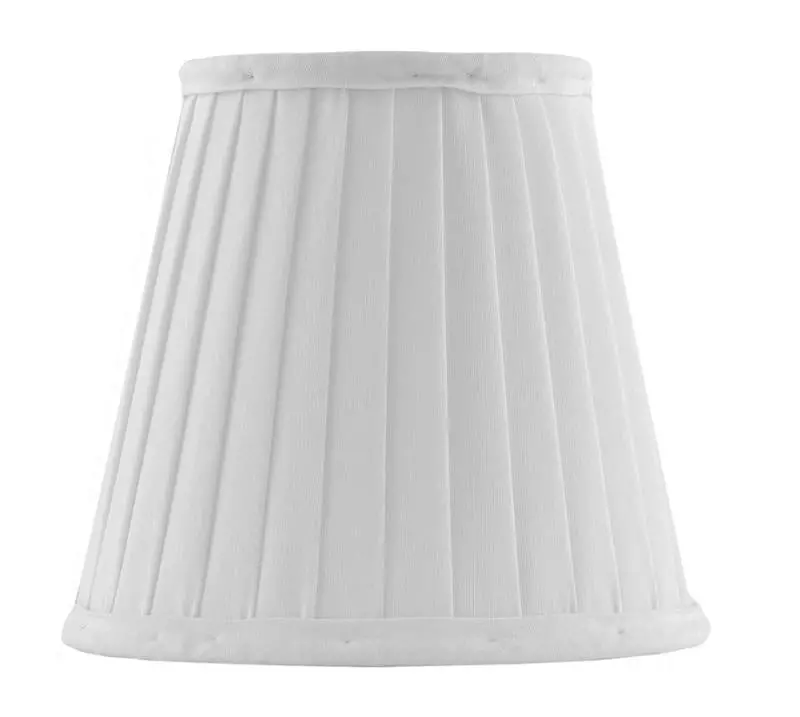 White Fabric Lamp Shade – 13 Cm Diameter, Clamp Fitting 1