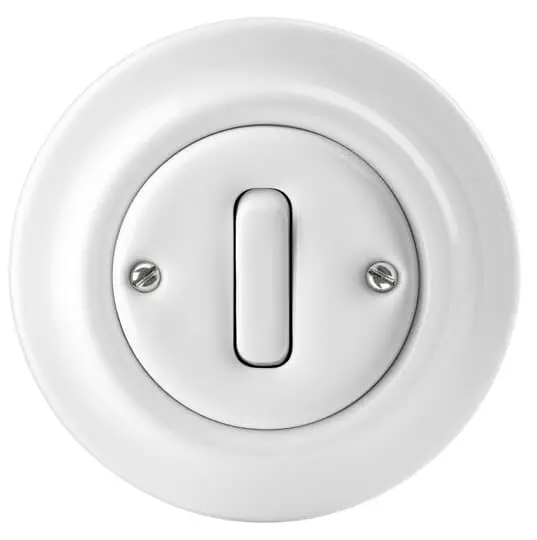White Porcelain Spring-Return Push Button – Abb Decento 1