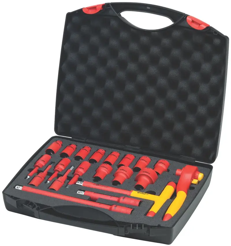 Wiha 12 In Ratchet Wrench Set – 20-Piece Insulated Electrical Toolkit 1