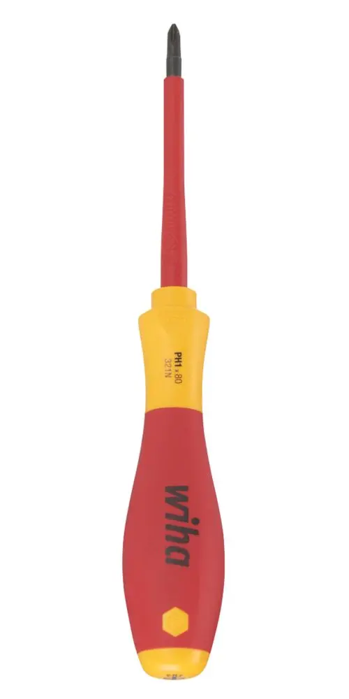 Wiha Softfinish Vde Phillips Screwdriver – Ph1 × 80 Mm 1