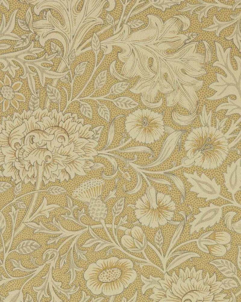 William Morris Double Bough Wallpaper In Antique Gold 1