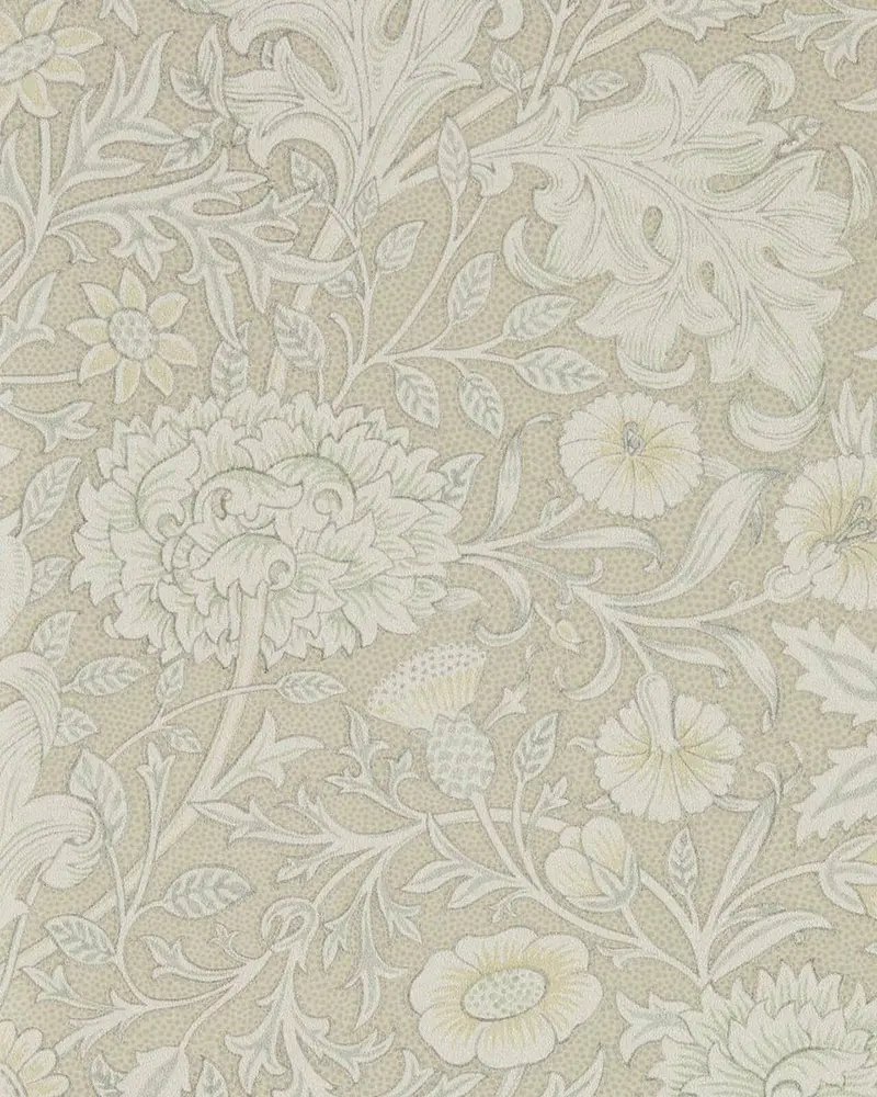 William Morris Double Bough Wallpaper In Pewter 1