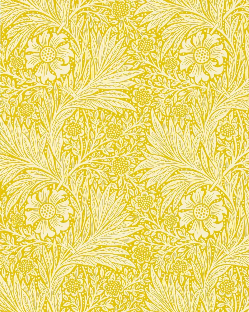 William Morris Marigold Wallpaper – Sunny Yellow Tone 1