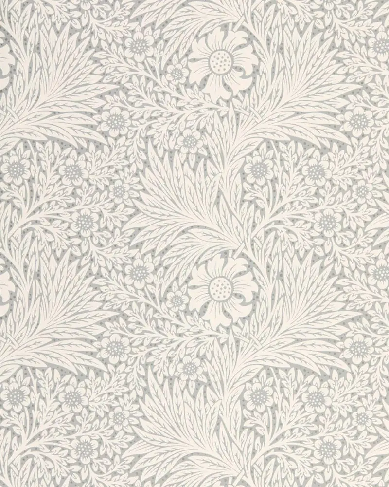 William Morris Pure Marigold Wallpaper – Cloud Grey Shade 1