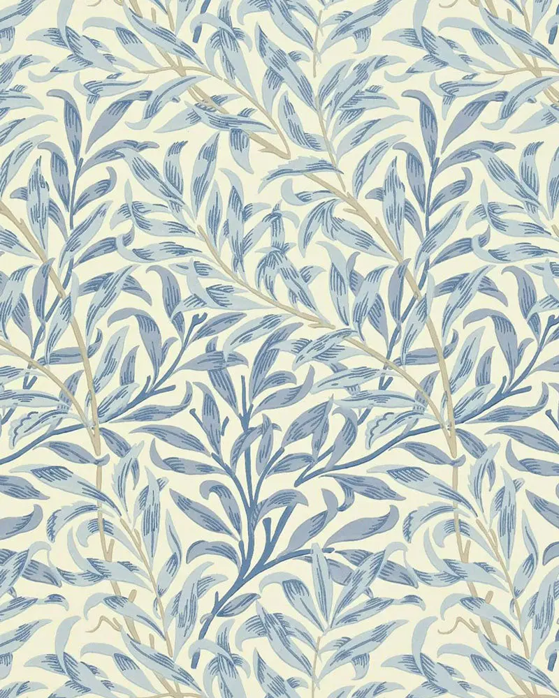 William Morris Willow Boughs Wallpaper In Soft Blue 1
