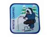 Winter Camping Crest: Ice Fishing Theme 1