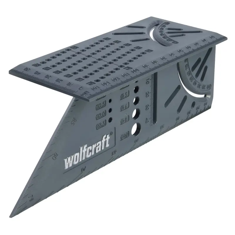 Wolfcraft Triangular & Mitre Square – Multi-Angle Layout Tool 1