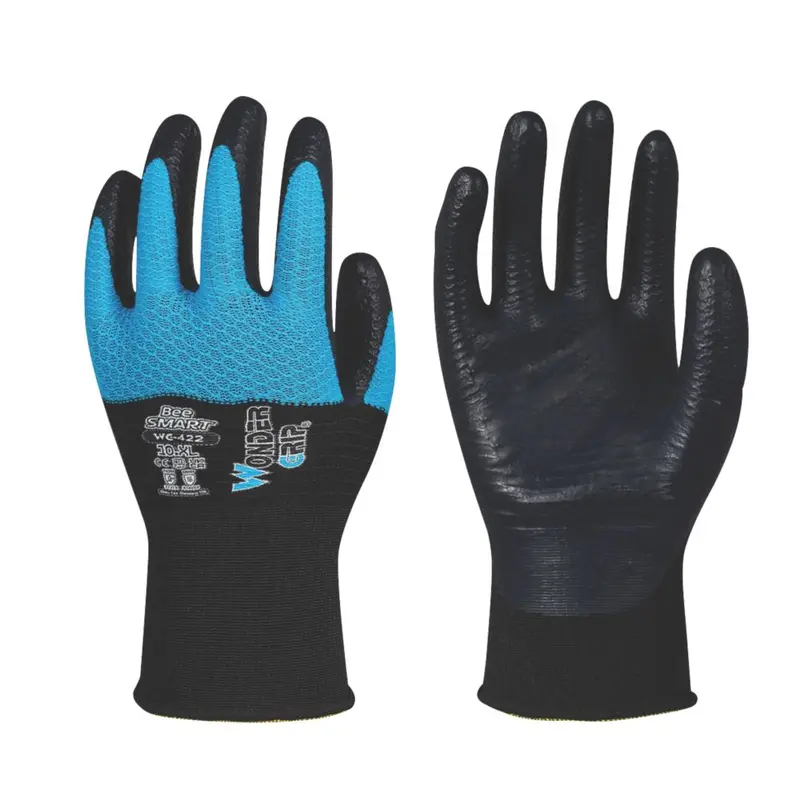 Wonder Grip Wg-422 Bee-Smart Cut-Resistant Work Gloves – Blue/White, X-Large 1
