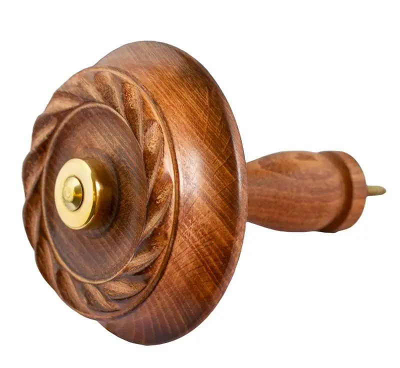 Wood And Brass Curtain Hook – Rustic Window Hardware 1