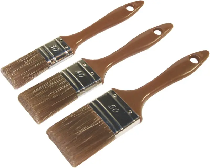 Wood Treatment Application Brushes – 3-Piece Durable Brush Set 1