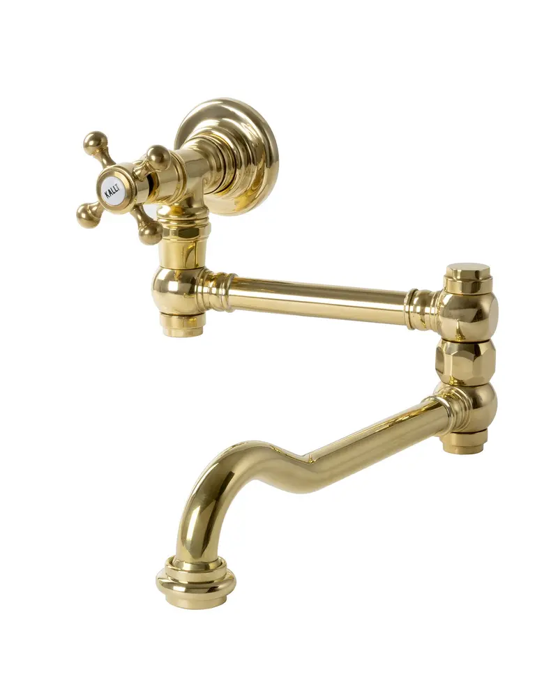Yorkshire Pot Filler Faucet – Brass Finish 1