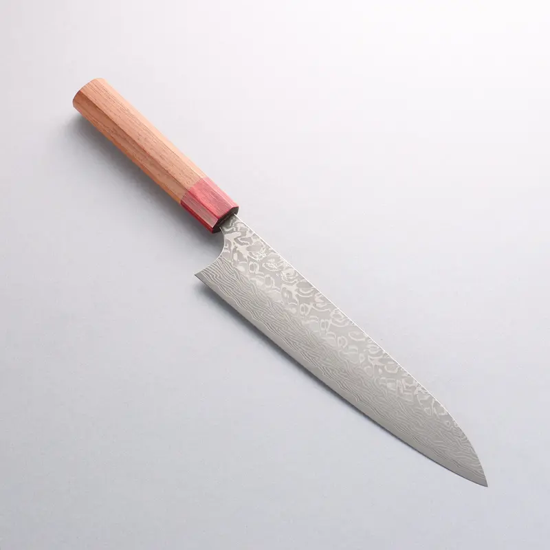 Yoshimi Kato 210Mm Sg2 Black Damascus Gyuto – Red Honduras Handle 1