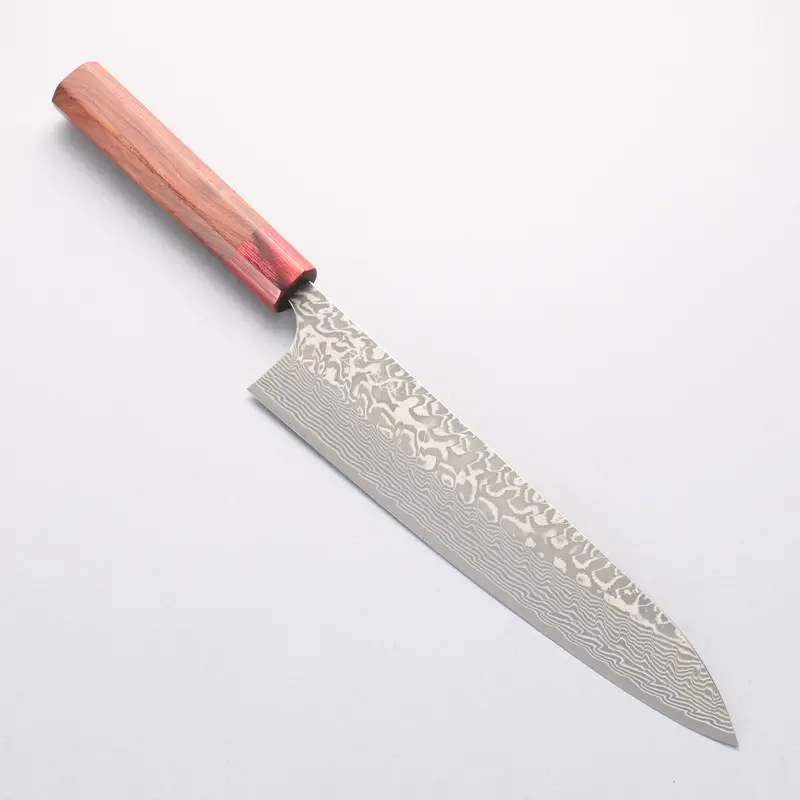 Yoshimi Kato 240Mm Sg2 Black Damascus Gyuto – Honduras Ferrule Handle 1