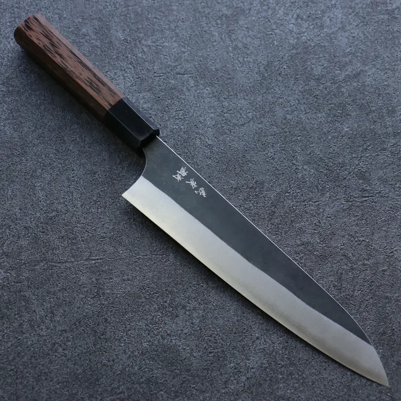 Yoshimi Kato White Steel #2 Black-Finished Gyuto – 210Mm With Wenge Handle 1