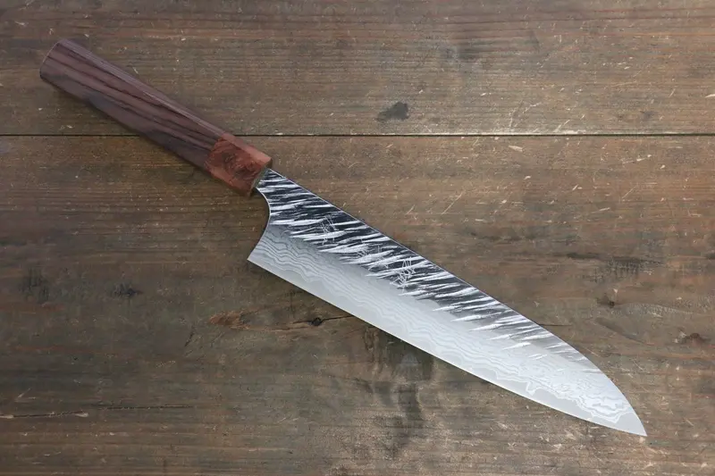 Yu Kurosaki Fujin Vg10 Gyuto – 210Mm Hammered Chef’S Knife 1