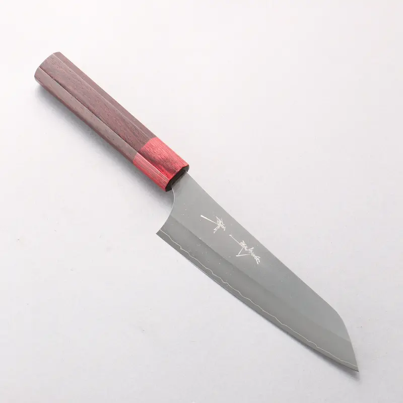 Yu Kurosaki Gekko Vg-Xeos Compact Santoku – 150Mm, Rosewood Handle & Red Pakka Wood Ferrule 1