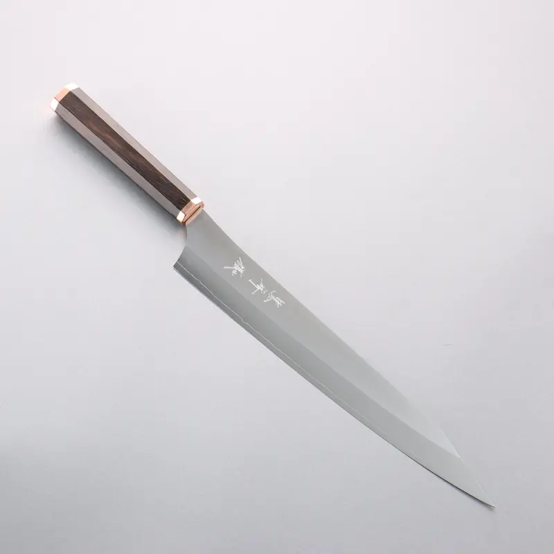 Yu Kurosaki New Gekko Vg-Xeos Sujihiki 270Mm – Ebony Handle With Copper Ferrule & End Cap 1
