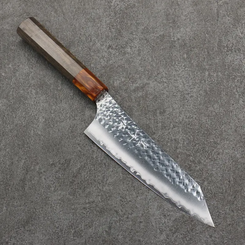 Yu Kurosaki Senko Ei Sg2 Hammered Bunka – 165Mm Sandalwood & Acrylic Composite Handle 1
