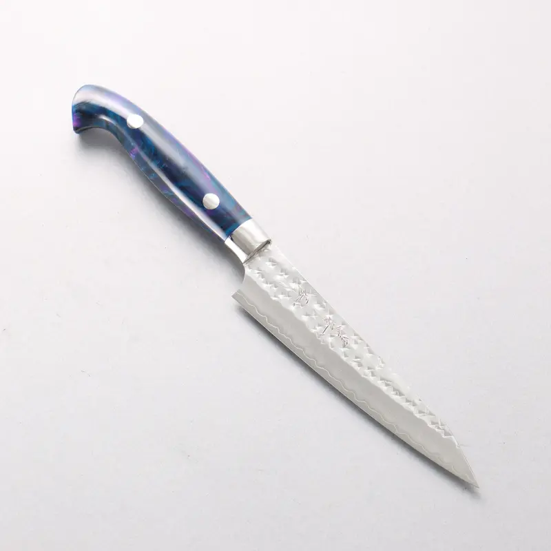 Yu Kurosaki Senko Ei Sg2 Petty Utility – 130 Mm Hammered Blue-Purple Acrylic Handle 1