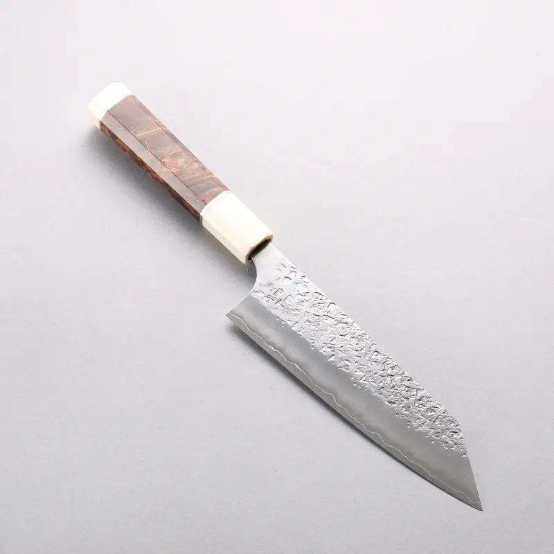 Yu Kurosaki Shizuku Sg2 Bunka Knife – 170Mm Hammered Japanese Chef’S Knife, Chinese Quince Handle Featuring White Accents 1
