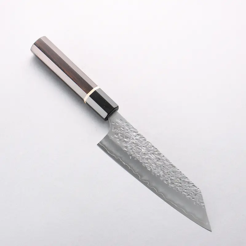 Yu Kurosaki Shizuku Sg2 Hammered Bunka – 170Mm, Ebony Handle With Black Water Buffalo Horn Ferrule 1