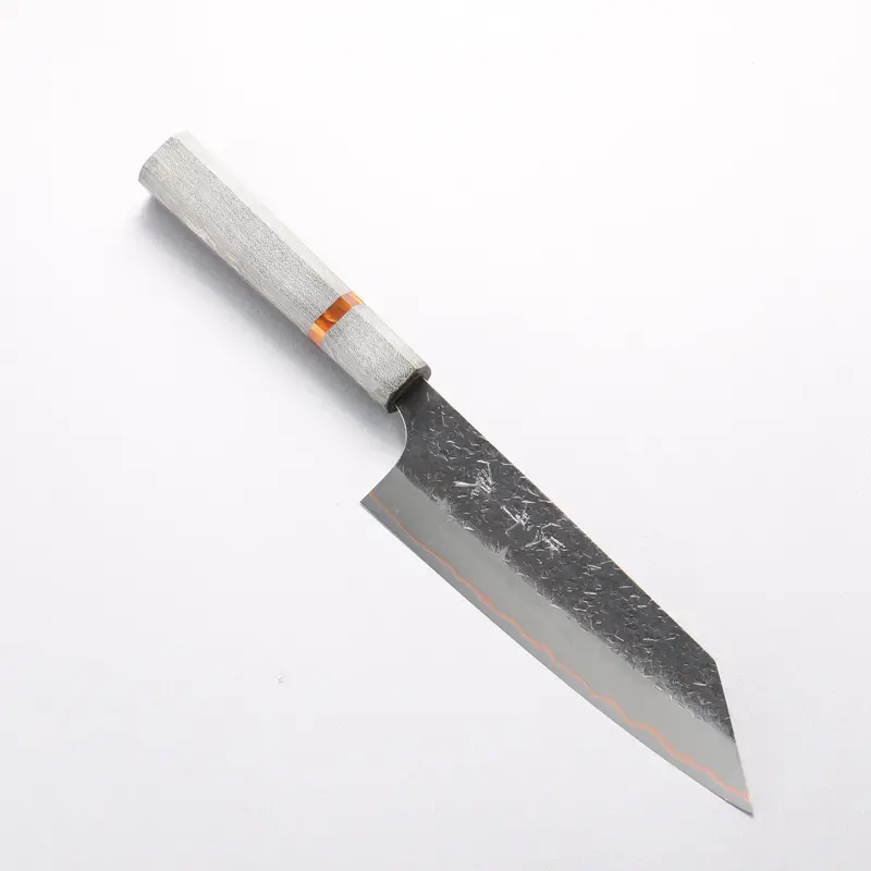 Yu Kurosaki Shizuku V-Toku2 Hammered Bunka Knife – 170Mm Stabilized Wood Handle With Acrylic Ring 1