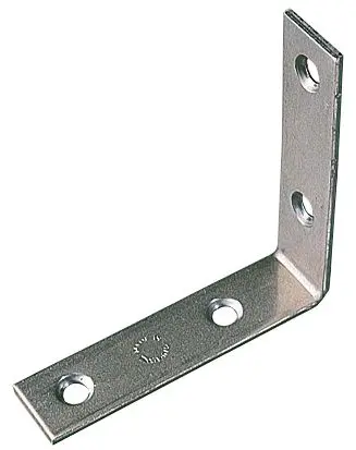 Zinc-Plated Corner Brackets – 77Mm × 77Mm × 16.5Mm – Pack Of 10 1
