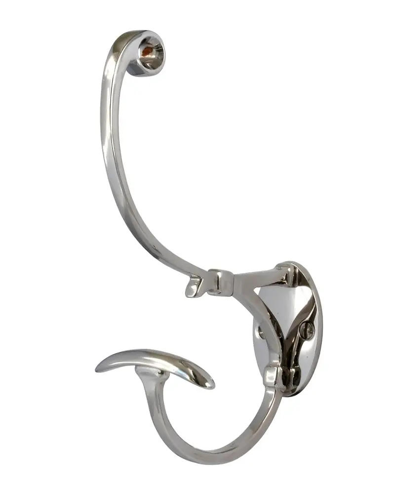 Zinc-Plated Hat And Overcoat Hook 1