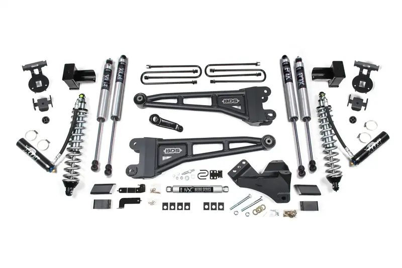 Bds 17–19 Ford F250 4-Inch Coilover Radius Arm Lift System – Diesel-Optimized Suspension 1