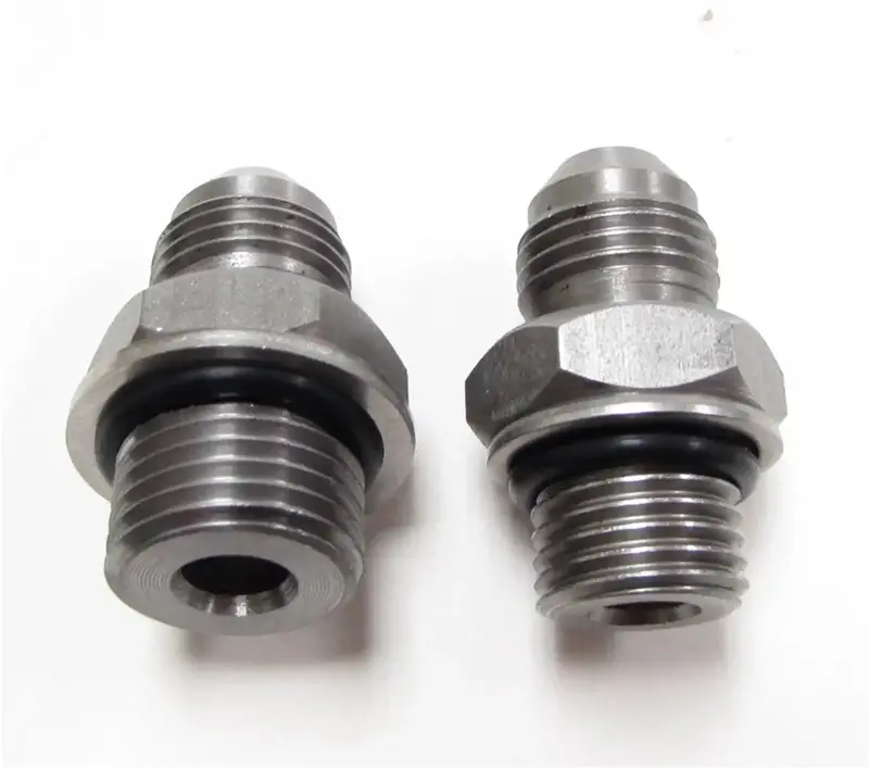 Borgeson 925120 Stainless Steel Power Steering Hose Adapter Kit – 6An To 16Mm & 14Mm O-Ring 1