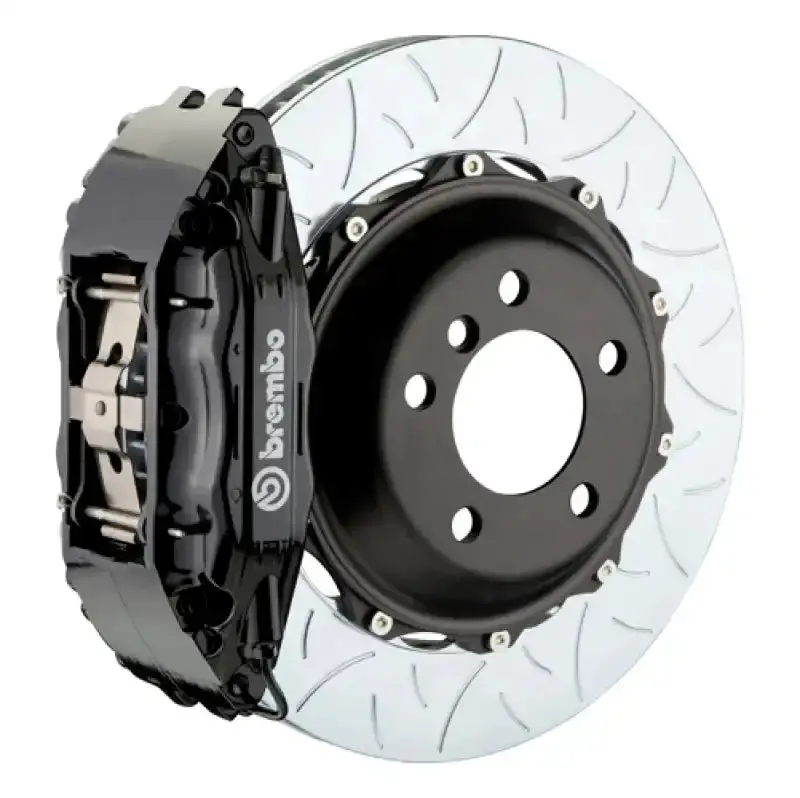 Brembo Gt Front Brake Kit For 1995–1999 Bmw M3 – 4-Piston Calipers, 355X32Mm Two-Piece Slotted Rotors, Black Coating 1