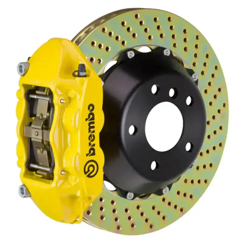 Brembo Gt Rear Brake Kit – 4-Piston Calipers With Drilled 380X28Mm Two-Piece Rotors For Maserati Coupe, Spyder, And Gransport 1