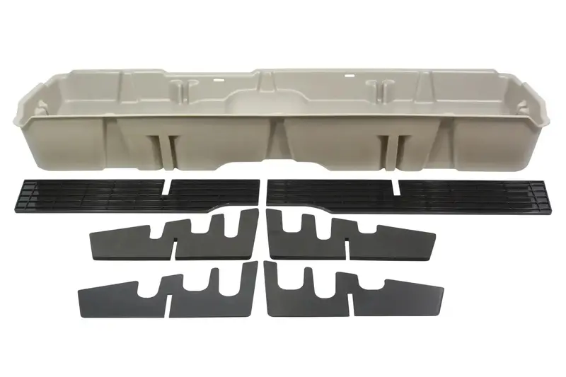 Du-Ha 10043 Under-Seat Storage Box – Light Gray Lockable Gun Case Or Gear Organizer 1