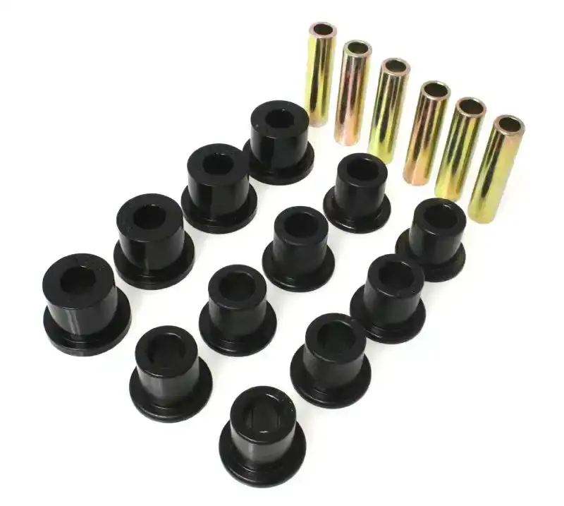 Energy Suspension Jeep Front & Rear Spring Bushing Kit – Black Polyurethane 1