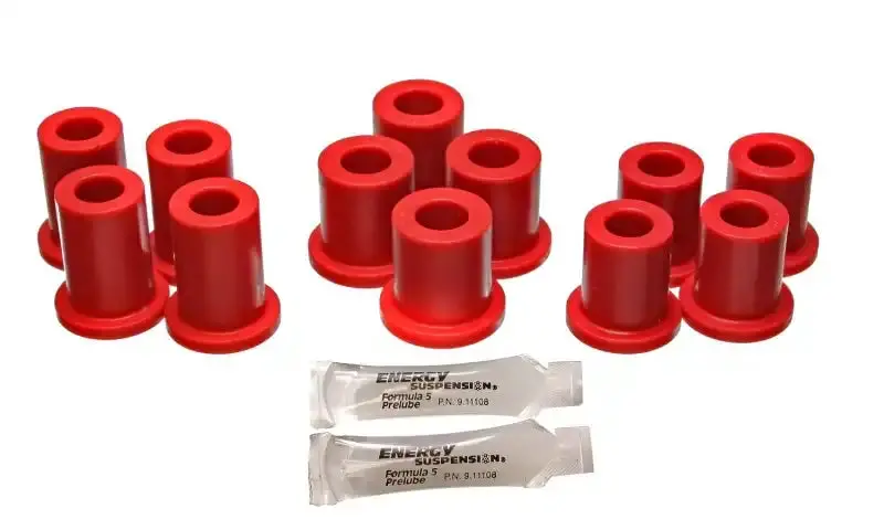 Energy Suspension Rear Spring Bushings For Trucks – Oem-Style Red Polyurethane 1