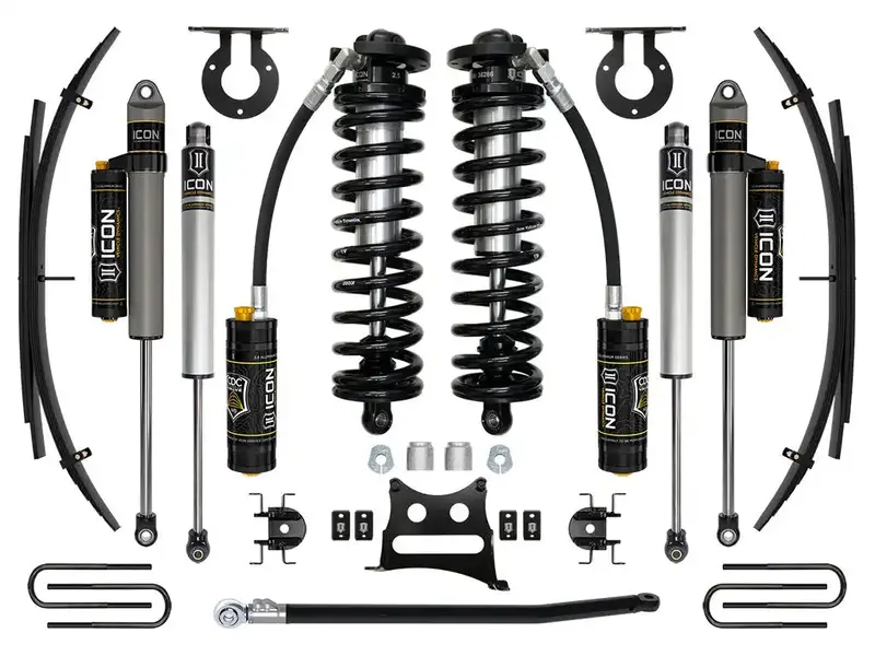 Icon Stage 4 Coilover Lift System With Leaf Springs For 2011–2016 Ford F-250/F-350 (2.5–3 Inch) 1