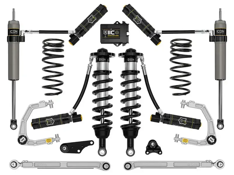 Icon Vehicle Dynamics Frdk_K53300S Tacoma Lift System – Adjustable 1.25–3" Lift With Billet Upper Control Arms & Triple-Rate Rear Springs (2024 Toyota Tacoma) 1