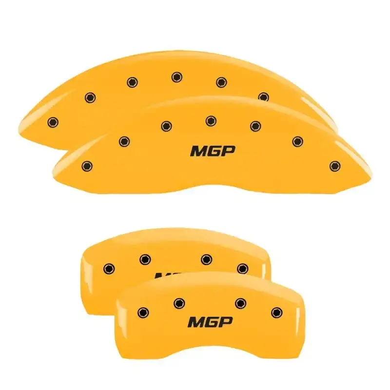 Mgp Engraved Caliper Covers With Lincoln Star Logo – Yellow & Black Finish For 2005 Ls 1